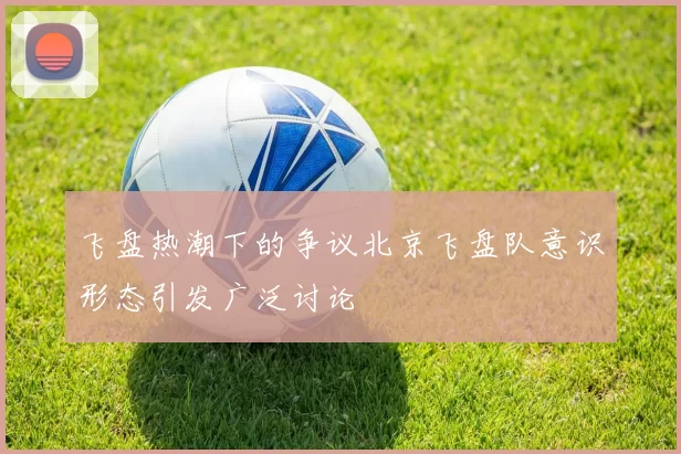 飞盘热潮下的争议北京飞盘队意识形态引发广泛讨论